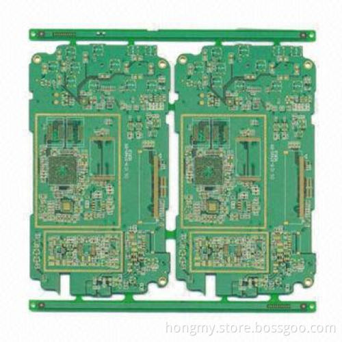 FR-4 Green Solder Mask Immersion Gold PCB, BGA, 610 x 508mm Panel Sized, 10 to 300V Test Voltage